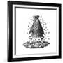 Beehive and Bees-null-Framed Giclee Print