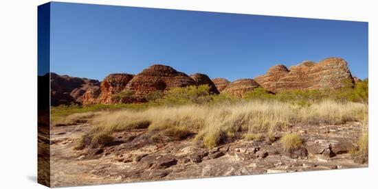 Beehive Domes at Purnululu (Bungle Bungles), Western Australia-Anja Hennern-Stretched Canvas