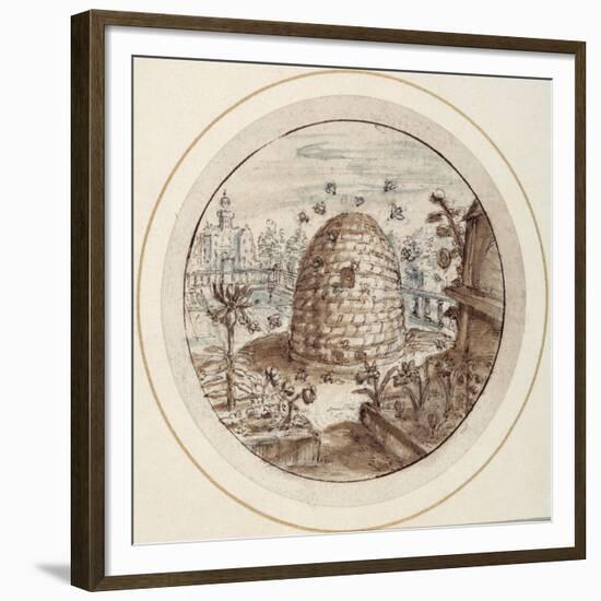 Beehive, Early 17th Century-Crispin I De Passe-Framed Giclee Print