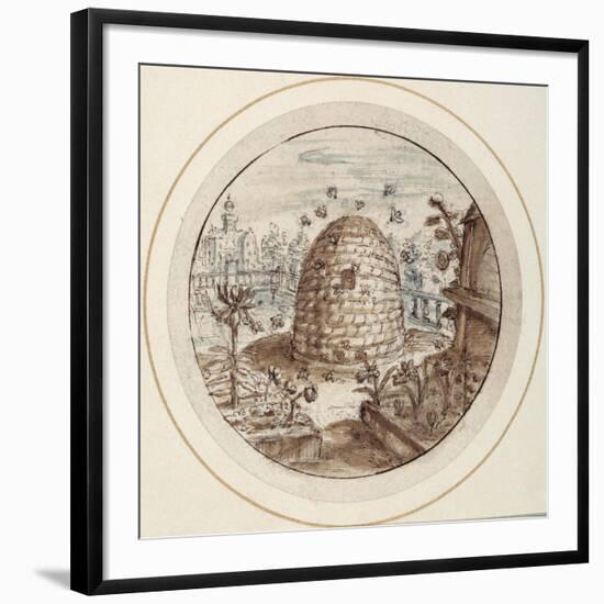 Beehive, Early 17th Century-Crispin I De Passe-Framed Giclee Print