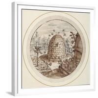 Beehive, Early 17th Century-Crispin I De Passe-Framed Giclee Print