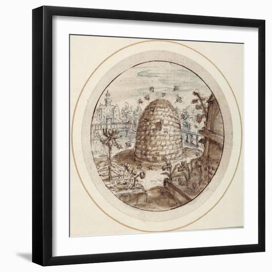 Beehive, Early 17th Century-Crispin I De Passe-Framed Giclee Print