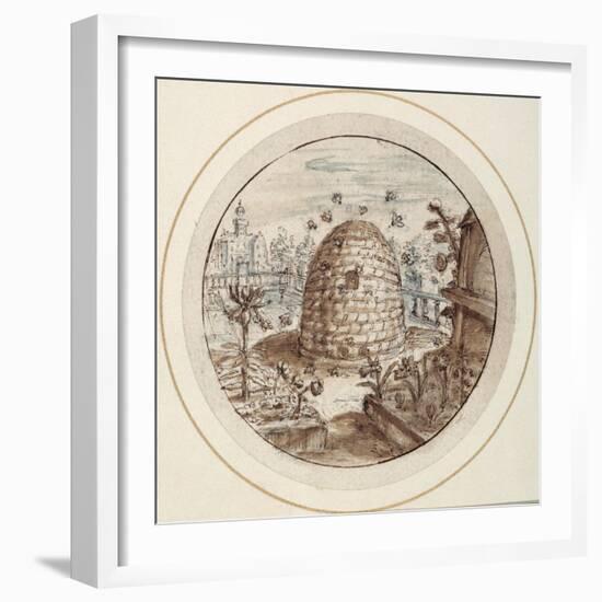 Beehive, Early 17th Century-Crispin I De Passe-Framed Giclee Print