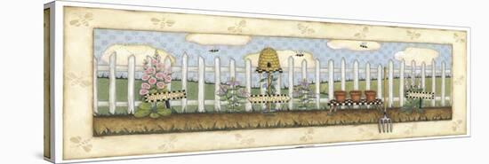 Beehive Fence-Robin Betterley-Stretched Canvas