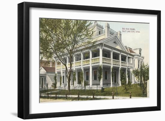 Beehive House, Salt Lake City-null-Framed Art Print