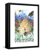 Beehive Welcome-Melinda Hipsher-Framed Stretched Canvas