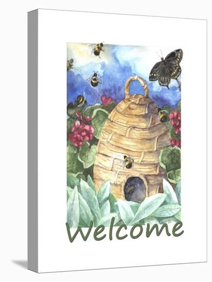 Beehive Welcome-Melinda Hipsher-Stretched Canvas