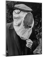 Beekeeper, Gerrit Norsselman using the Smoke to Help Keep the Bees at a Safe Distance-Thomas D^ Mcavoy-Mounted Photographic Print
