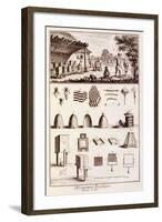 Beekeeping, from 'Dictionary of Sciences', C.1770-Denis Diderot-Framed Giclee Print