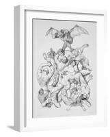 Beelzebub Expels the Fallen Angels, Illustration For an Edition of Paradise Lost by John Milton-Richard Edmond Flatters-Framed Giclee Print