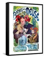 Beer Ad By Mucha, C1897-Alphonse Mucha-Framed Stretched Canvas