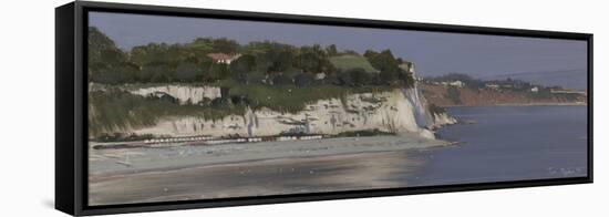 Beer and Seaton Cliffs in Sun, July-Tom Hughes-Framed Stretched Canvas