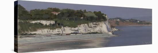 Beer and Seaton Cliffs in Sun, July-Tom Hughes-Stretched Canvas