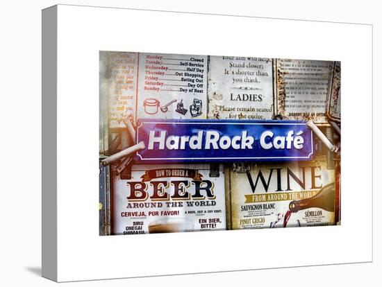 Beer and Wine Antique Enamelled Signs - Postcode Area Signs - Wall Signs - Notting Hill - London-Philippe Hugonnard-Stretched Canvas