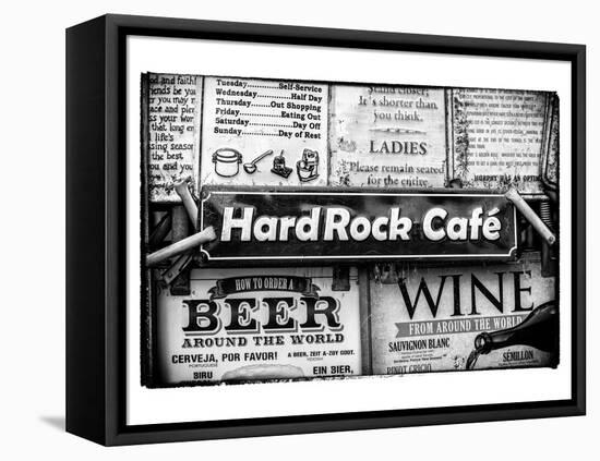 Beer and Wine Antique Enamelled Signs - Postcode Area Signs - Wall Signs - Notting Hill - London-Philippe Hugonnard-Framed Stretched Canvas