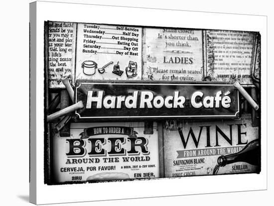 Beer and Wine Antique Enamelled Signs - Postcode Area Signs - Wall Signs - Notting Hill - London-Philippe Hugonnard-Stretched Canvas