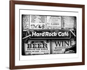 Beer and Wine Antique Enamelled Signs - Postcode Area Signs - Wall Signs - Notting Hill - London-Philippe Hugonnard-Framed Art Print