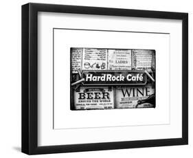 Beer and Wine Antique Enamelled Signs - Postcode Area Signs - Wall Signs - Notting Hill - London-Philippe Hugonnard-Framed Art Print
