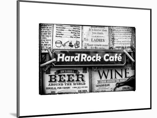 Beer and Wine Antique Enamelled Signs - Postcode Area Signs - Wall Signs - Notting Hill - London-Philippe Hugonnard-Mounted Art Print