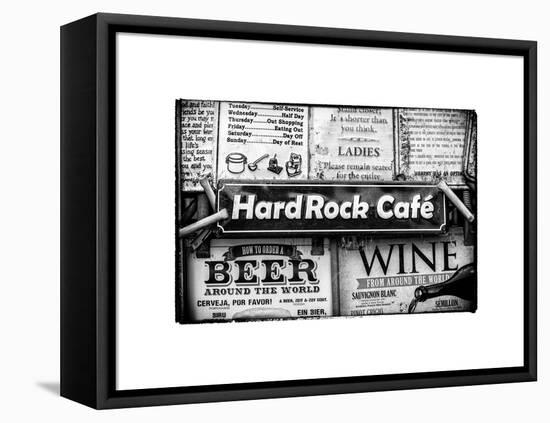 Beer and Wine Antique Enamelled Signs - Postcode Area Signs - Wall Signs - Notting Hill - London-Philippe Hugonnard-Framed Stretched Canvas