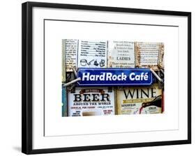 Beer and Wine Antique Enamelled Signs - Postcode Area Signs - Wall Signs - Notting Hill - London-Philippe Hugonnard-Framed Art Print