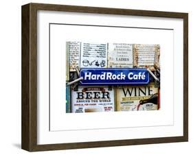 Beer and Wine Antique Enamelled Signs - Postcode Area Signs - Wall Signs - Notting Hill - London-Philippe Hugonnard-Framed Art Print