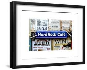 Beer and Wine Antique Enamelled Signs - Postcode Area Signs - Wall Signs - Notting Hill - London-Philippe Hugonnard-Framed Art Print