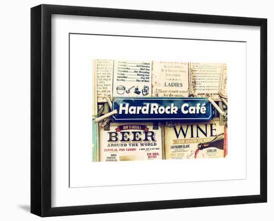 Beer and Wine Antique Enamelled Signs - Postcode Area Signs - Wall Signs - Notting Hill - London-Philippe Hugonnard-Framed Art Print