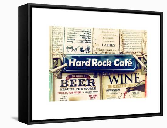 Beer and Wine Antique Enamelled Signs - Postcode Area Signs - Wall Signs - Notting Hill - London-Philippe Hugonnard-Framed Stretched Canvas