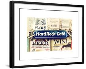 Beer and Wine Antique Enamelled Signs - Postcode Area Signs - Wall Signs - Notting Hill - London-Philippe Hugonnard-Framed Art Print