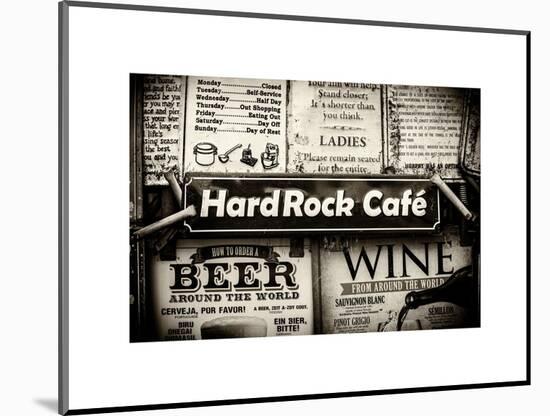Beer and Wine Antique Enamelled Signs - Postcode Area Signs - Wall Signs - Notting Hill - London-Philippe Hugonnard-Mounted Art Print