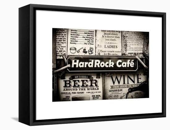 Beer and Wine Antique Enamelled Signs - Postcode Area Signs - Wall Signs - Notting Hill - London-Philippe Hugonnard-Framed Stretched Canvas