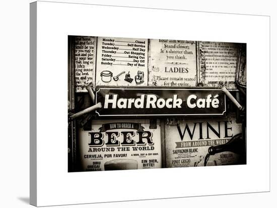 Beer and Wine Antique Enamelled Signs - Postcode Area Signs - Wall Signs - Notting Hill - London-Philippe Hugonnard-Stretched Canvas