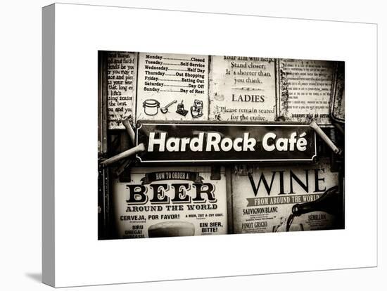 Beer and Wine Antique Enamelled Signs - Postcode Area Signs - Wall Signs - Notting Hill - London-Philippe Hugonnard-Stretched Canvas