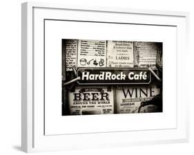 Beer and Wine Antique Enamelled Signs - Postcode Area Signs - Wall Signs - Notting Hill - London-Philippe Hugonnard-Framed Art Print