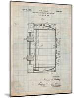 Beer Barrel Patent-Cole Borders-Mounted Art Print