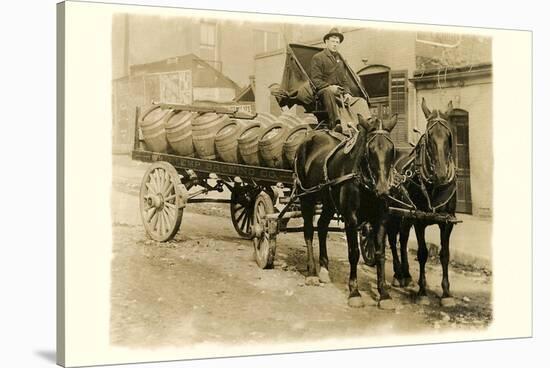 Beer Barrel Wagon-null-Stretched Canvas