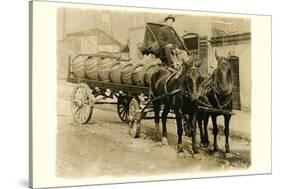 Beer Barrel Wagon-null-Stretched Canvas