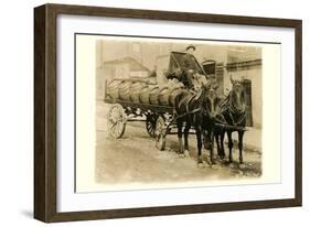 Beer Barrel Wagon-null-Framed Premium Giclee Print