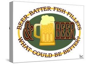 Beer Batter Fish Fillets-Mark Frost-Stretched Canvas
