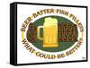 Beer Batter Fish Fillets-Mark Frost-Framed Stretched Canvas