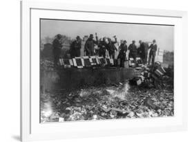 Beer Bottles Smashed During Prohibition Photograph - Washington, DC-Lantern Press-Framed Premium Giclee Print