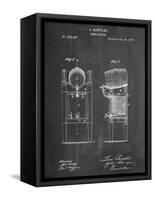 Beer Cooler Patent 1876-null-Framed Stretched Canvas