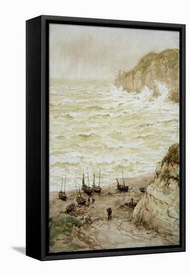 Beer Cove in a Storm, 1922-Frank Dadd-Framed Stretched Canvas