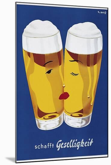 Beer Creates Sociability-Vintage Lavoie-Mounted Giclee Print