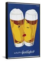 Beer Creates Sociability-Vintage Lavoie-Framed Stretched Canvas