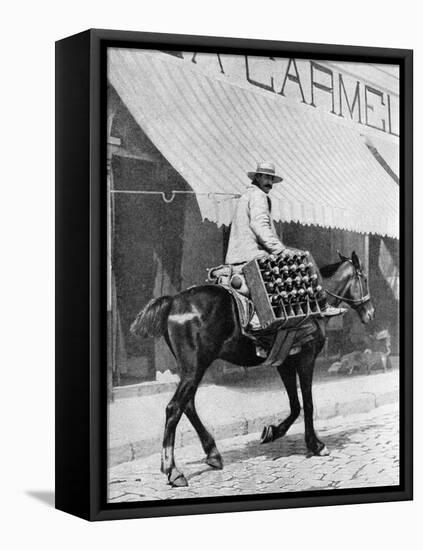 Beer Delivery, Valparaiso, Chile, 1922-Allan-Framed Stretched Canvas