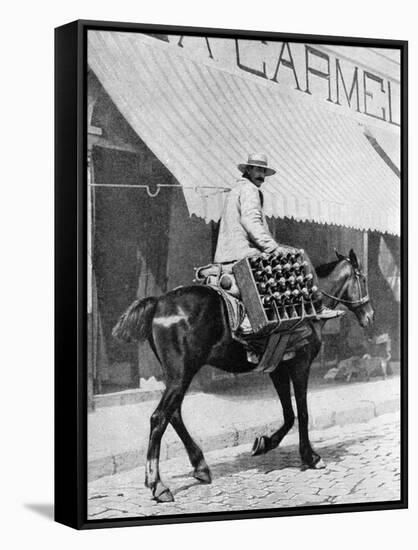 Beer Delivery, Valparaiso, Chile, 1922-Allan-Framed Stretched Canvas