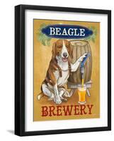 Beer Dogs IV-Wild Apple-Framed Art Print