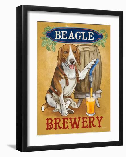 Beer Dogs IV-Wild Apple-Framed Art Print